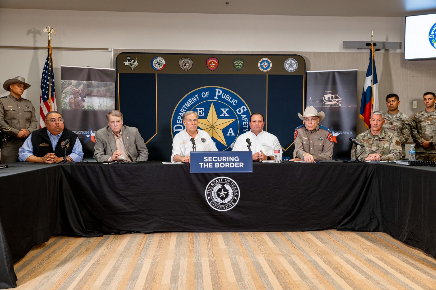 Texas Governor Greg Abbott holds Roundtable Discussion in Weslaco on Border Security
